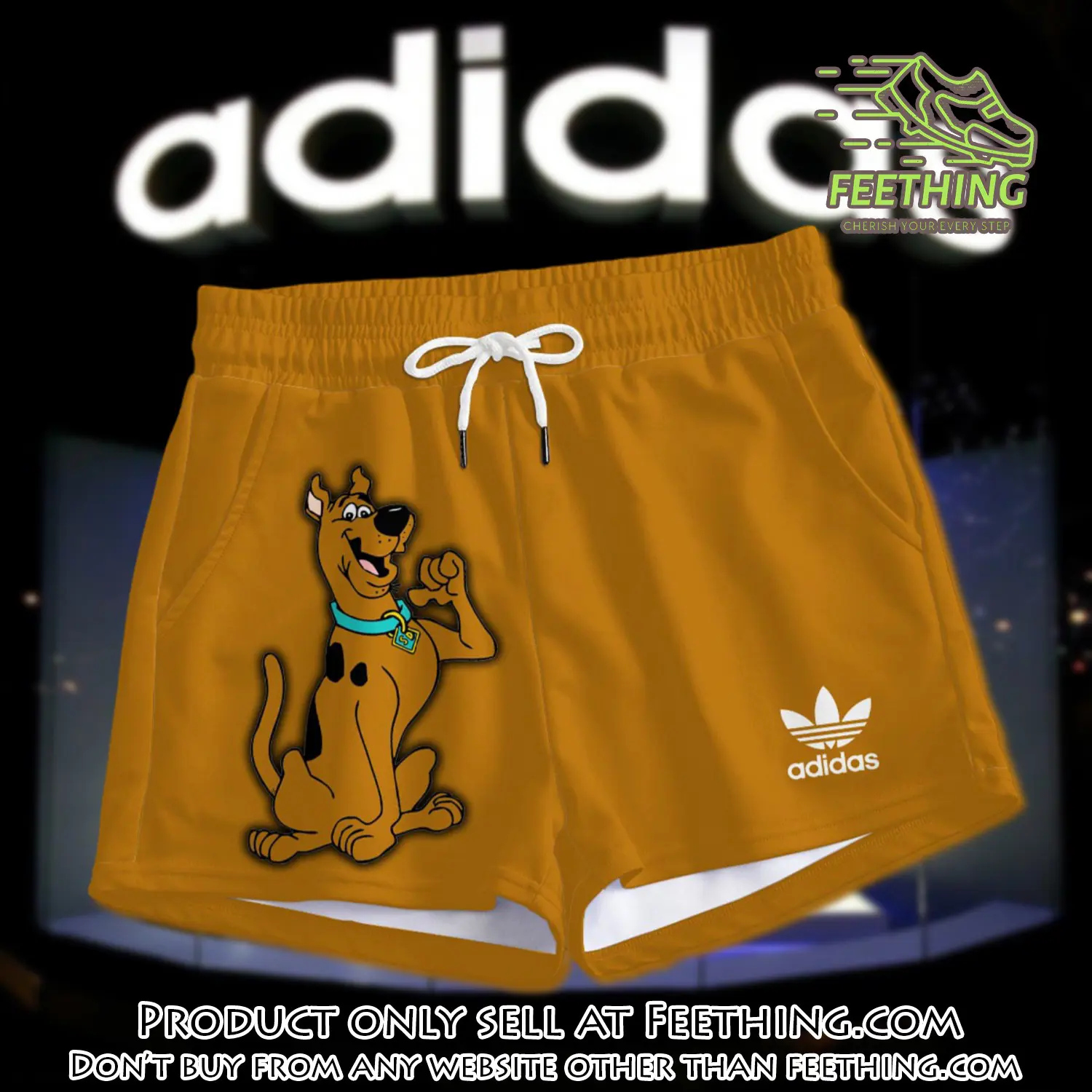 Premium scoobydoo in adidas women shorts lady beach shorts wms1075 ft5935428